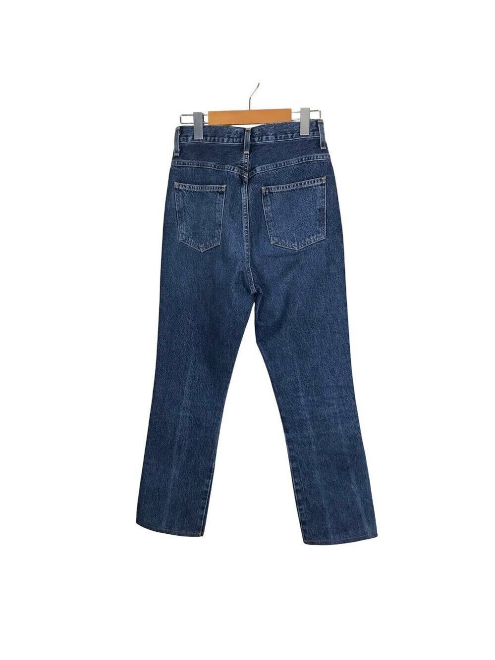 AGOLDE Pinch Waist Jean High 5 Pocket Zip Up Blue Jeans Size 24 - Picture 6 of 8